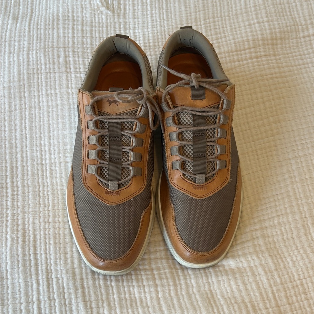 Men's Casual Brown and Tan Sneakers